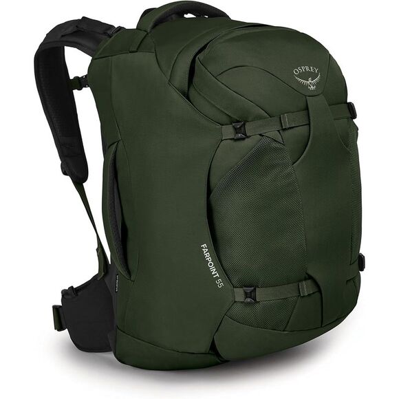 Osprey Farpoint 55L Mens Travel Backpack - Gopher Green - Picture 1 of 1
